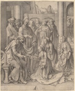Esther before Ahasuerus by Lucas van Leyden