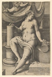 Fortitude, from the series The Seven Virtues by Lucas van Leyden