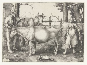 The Milkmaid by Lucas van Leyden