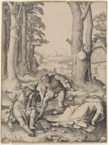 Mahomet and the Monk Sergius by Lucas van Leyden