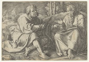 Paul and Peter Sitting in a Landscape