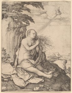Saint Mary Magdalene in the Desert by Lucas van Leyden
