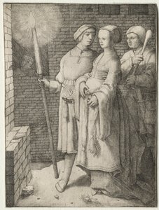 The Man with the Torch and a Woman Followed by a Fool by Lucas van Leyden