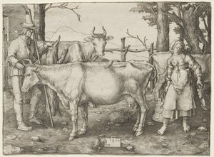 The Milkmaid by Lucas van Leyden