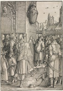 The Power of Women: The Poet Virgil Suspended in a Basket by Lucas van Leyden