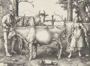 The Milkmaid by Lucas van Leyden