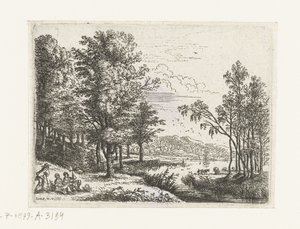 Landscape with Three Figures by a Lake (Small Landscapes)