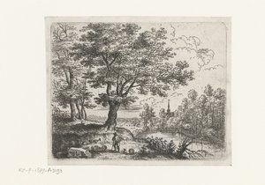Landscape with a Shepherd (Small Landscapes series)