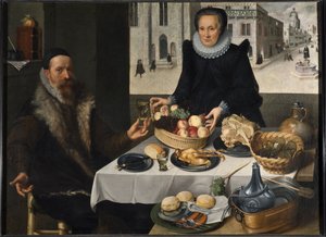 Double Portrait of an Elderly Couple