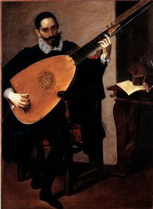 Portrait of the Musician of the Ducal Chapel Gerolamo Gallo by Luciano Borzone