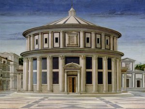 View of an Ideal City, or The City of God (detail) by Luciano Laurana