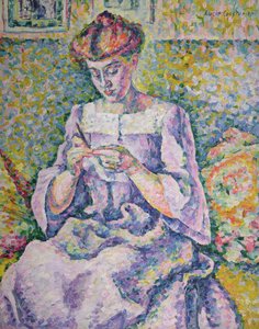 Woman Crocheting, 1908