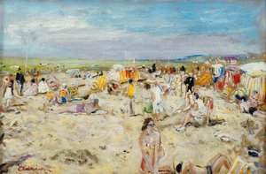 On the Beach by Lucien Adrion