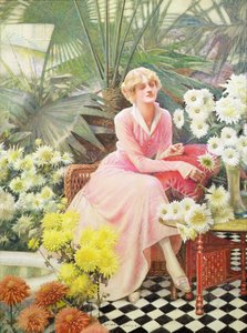 In the Conservatory, c.1920