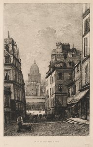 The Rue du Haut Pavé in Paris