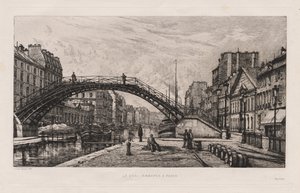 Le Quai Jemmapes à Paris, 1881 by Lucien Gautier