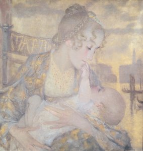 Maternity or Virgin of Venice by Lucien Levy Dhurmer