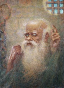 Socrates in prison by Lucien Levy Dhurmer
