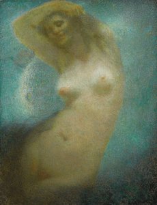 The Moonlight Sonata by Lucien Levy Dhurmer