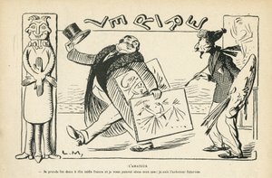 Illustration in Le Rire, 02/03/12 - The Amateur by Lucien Metivet