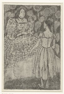 Fairy Appears to Cinderella by Lucien Pissarro