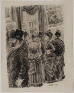 In the Gallery by Lucien Pissarro
