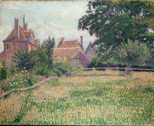 The House of the Deaf Woman, Eragny, 1886 by Lucien Pissarro