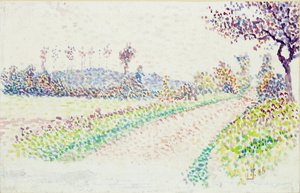 Road near Eragny by Lucien Pissarro