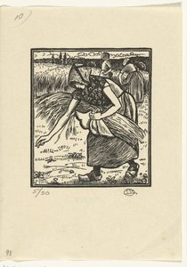 Ruth Gleaning by Lucien Pissarro