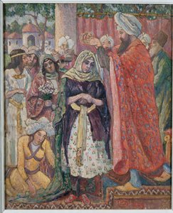 The Crowning of Esther by Lucien Pissarro