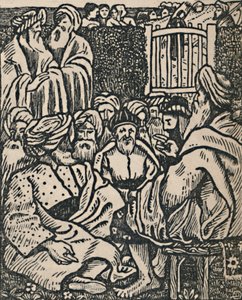 The Meeting of the Elders by Lucien Pissarro