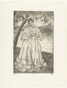 Woman with Fan