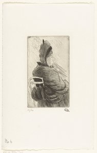 Seated Woman by Lucien Pissarro