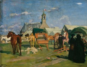 Staging Post / Pardon de Notre-Dame de Bon Voyage (Pointe du Raz) by Lucien Simon