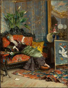 Young Woman Reading, 1875