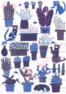 Cat Garden by Lucy Banaji