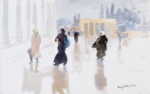 Pilgrims on The Temple Mount, Jerusalem