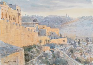 Sunrise on the City Wall, Jerusalem