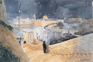 The Western Wall, Night, Jerusalem, 2019