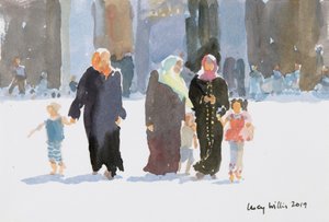 Visiting the Mosque, Damascus, Syria