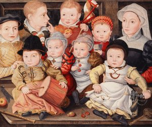 Group Portrait of Children by Ludger Tom the Younger Ring