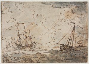 Ships at Sea by Ludolf Backhuysen