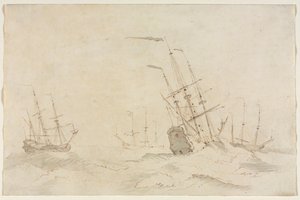 Ships, second half 1600s by Ludolf Backhuysen