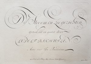 Ludolf Bakhuizen - The Stream and Sea Views Drawn and Etched by LUDOLF BAKHUIZEN, Anno 1701 In Amsterdam by Ludolf Bakhuizen