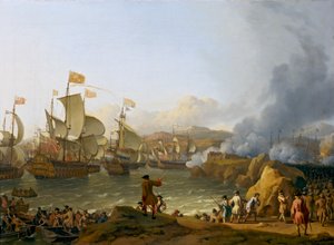 The Battle of Vigo Bay by Ludolf Bakhuizen