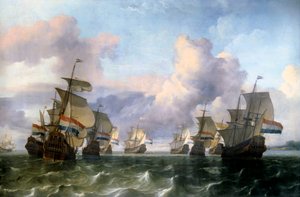 Dutch Wing of the India Company by Ludolf I Backhuysen