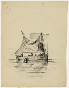 Plate Design for E. Leveille by Ludovic Napoléon Lepic
