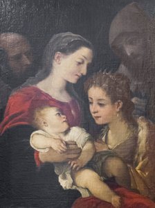The Holy Family with Saints Francis and Catherine of Alexandria, c.1589-92 by Ludovico Carracci