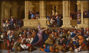 Christ ejecting the Money Changers from the Temple by Ludovico Mazzolino