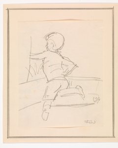 Boy Lying on a Sofa